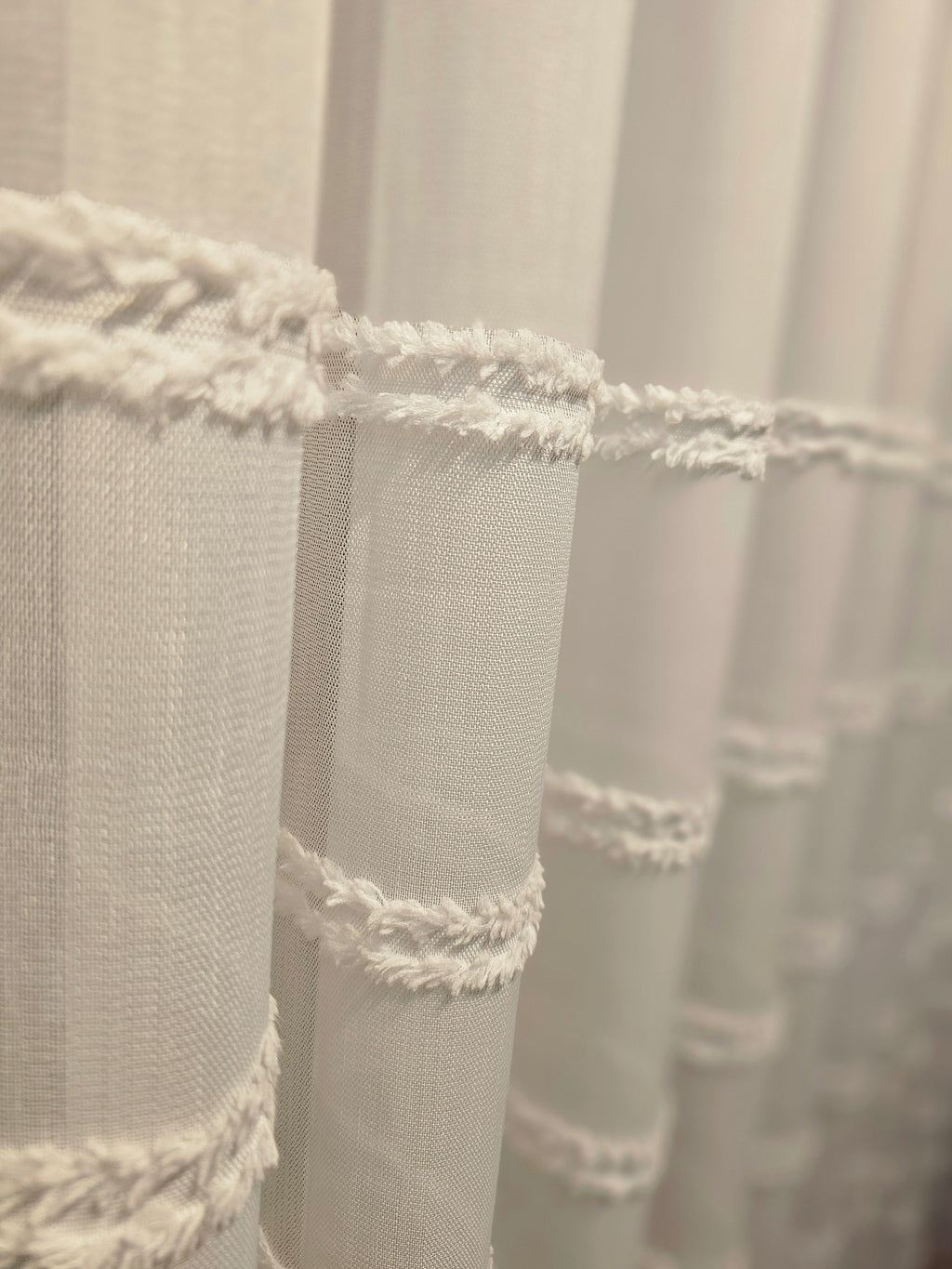 Bambu Püsküllü Tül Perde