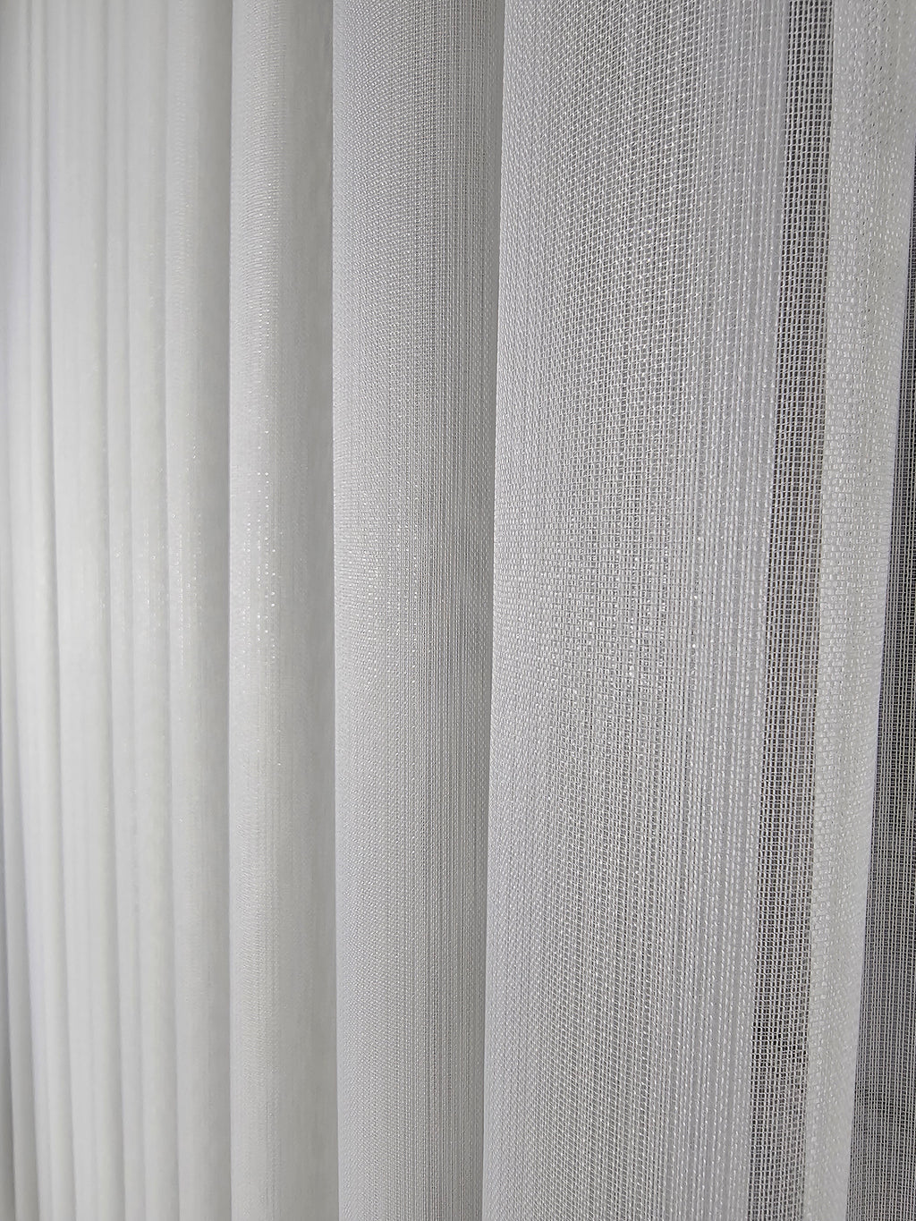 Taç Simli Bambu Tül Perde