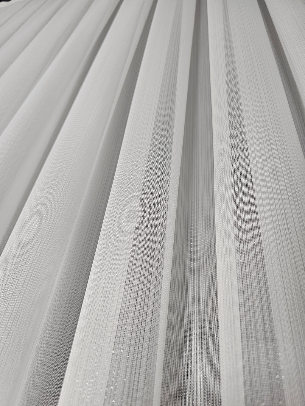 Taç Simli Bambu Tül Perde