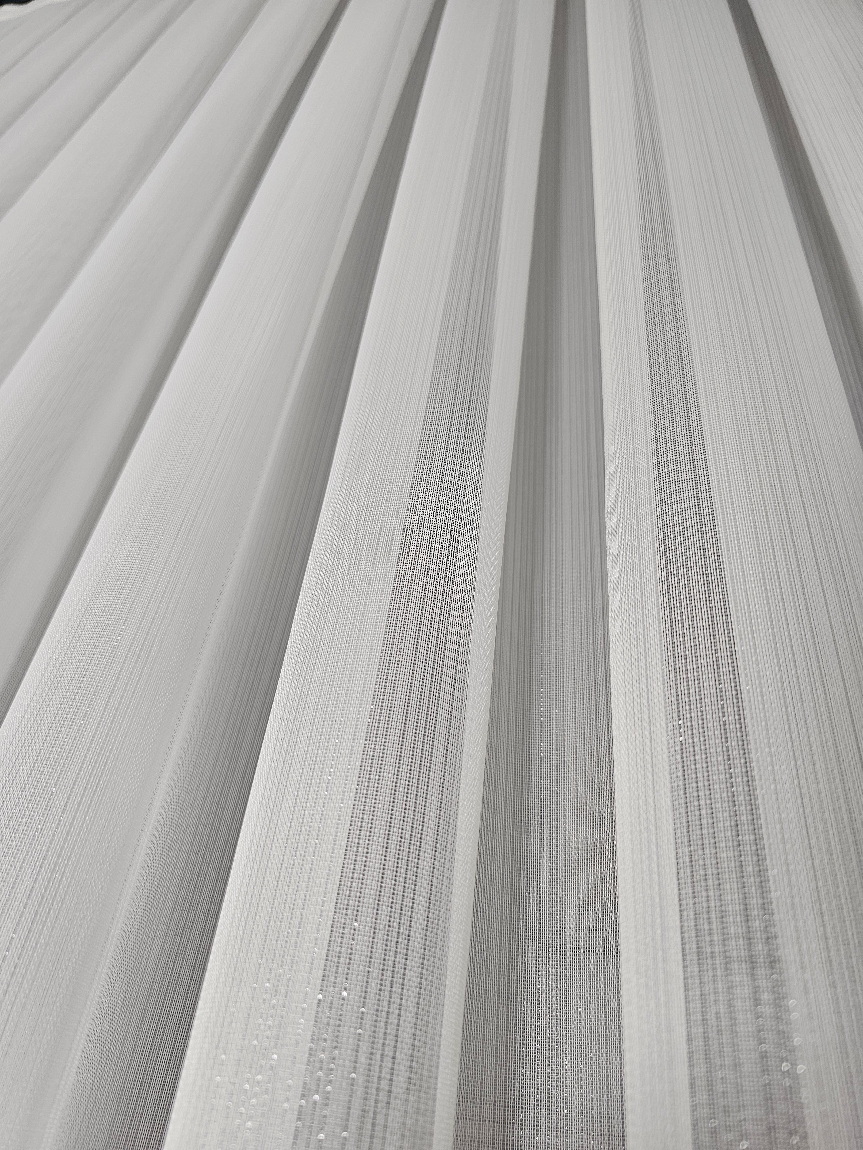 Taç Simli Bambu Tül Perde