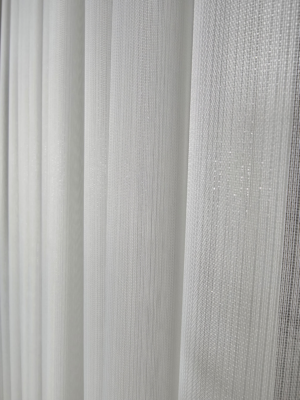 Taç Simli Bambu Tül Perde