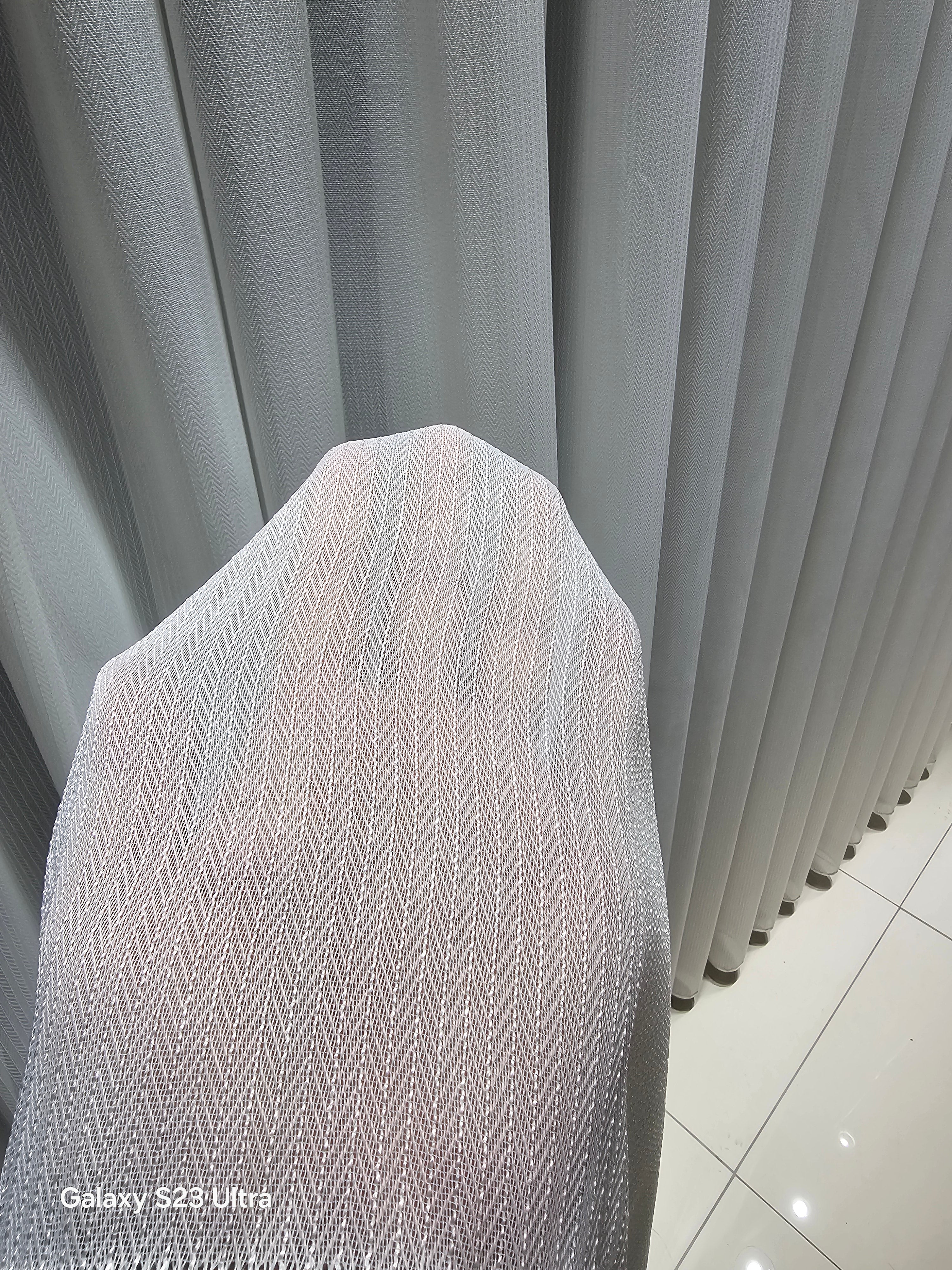 Şeritli Balık Sırtı Tül Perde