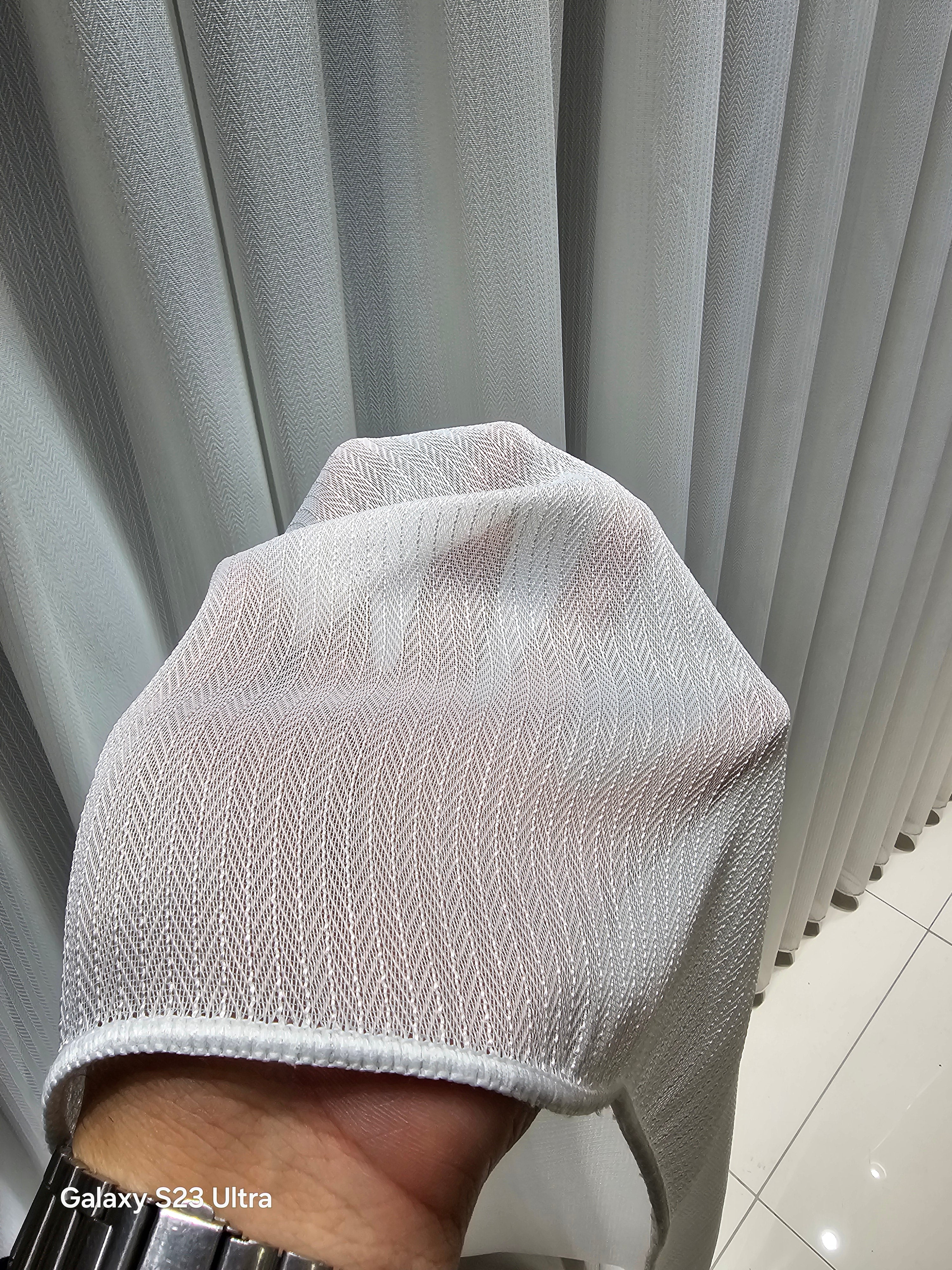 Şeritli Balık Sırtı Tül Perde