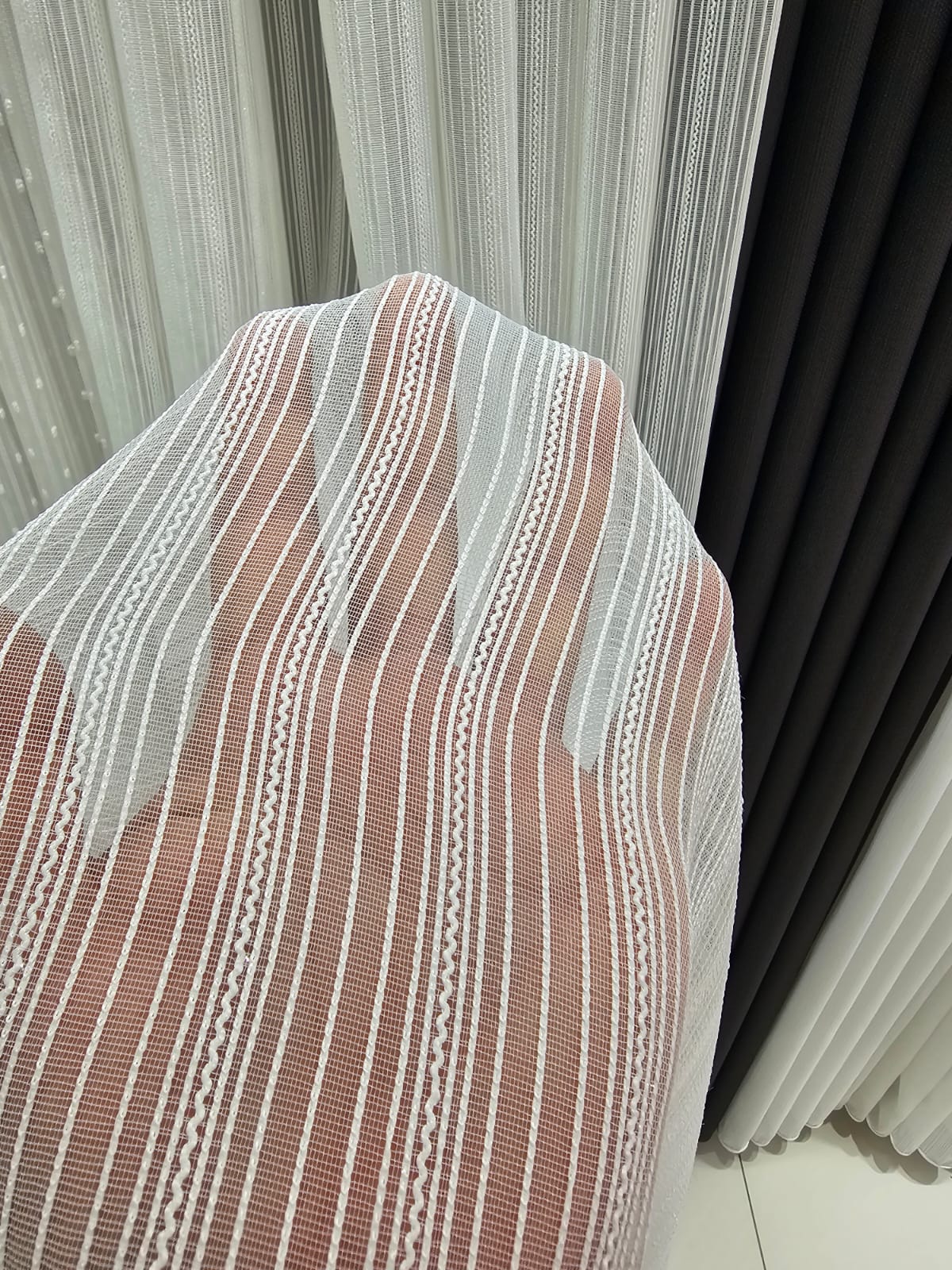 Samuray Simli Tül Perde