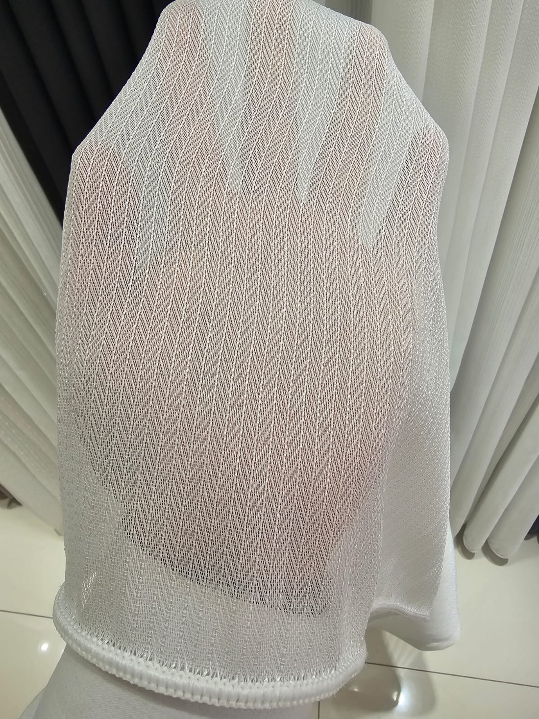 Şeritli Balık Sırtı Tül