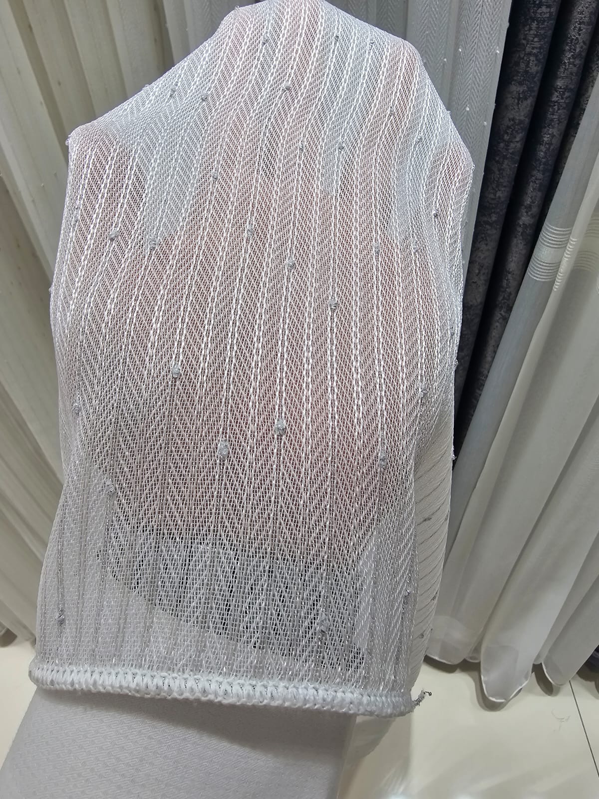 Keten Balık Sırtı Gümüş