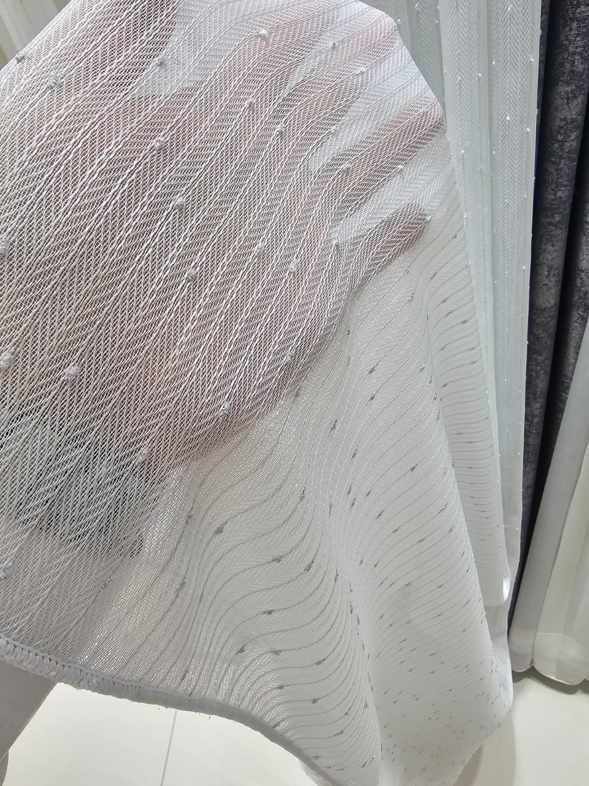 Keten Balık Sırtı Gümüş